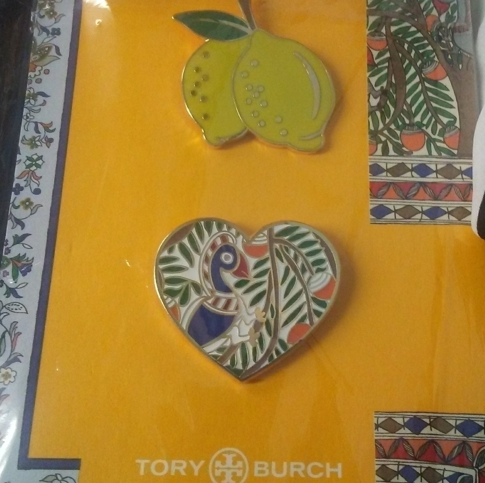 NEW! Tory Burch Ltd. Ed. Lapel Pins